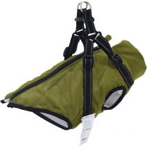Manteau pour chiens avec harnais imperméable réfléchissant l