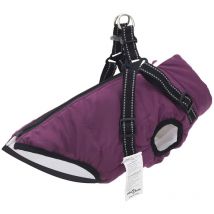 Manteau pour chiens avec harnais imperméable réfléchissant l