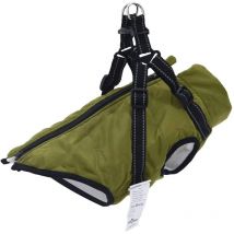 Manteau pour chiens avec harnais imperméable réfléchissant m