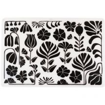 Sg Secret De Gourmet - Mantel individual Twisted lime blanco y negro 45x30cm