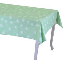 Mantel rectangular de tela verde agua vida cm140x240