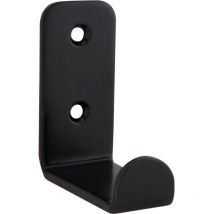 Mantelhaken Amenti Breite 25 mm, Garderobenhaken Höhe 54 mm, Stahl schwarz