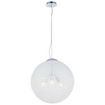 Mantra - Inspired Fusion - Bola - Globe Deckenanhänger 50cm rund 3 x E27, Chrom