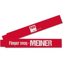 Tox-dübel-techn. - Mètre pliant 2 mtr 'Finger weg - meiner'