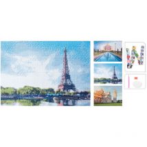 Basics - Manualidad Con Diamantes De Plástico 30x40cm Multicolor Lugares Del Mundo