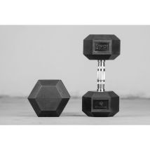 Manubrio Fitness Esagonale Gommato 10 kg – Allenamento Braccia, Bicipiti, Tricipiti, Pettorali, Dorsali – Toorx