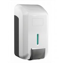 JVD - Hydroalkoholischer Gelwandspender und Cleanline White Gel 84479, wiederaufladbar, geeignetes Gel oder Handgel, 206 x 110 x 106 mm, 700 ml, 700