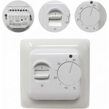 Manueller Raumthermostat Für Elektrische Fußbodenheizung Mit Sonde Ac 220v 16a, Mechanischer Fußbodenheizungs-thermostatregler [energieklasse A+++]