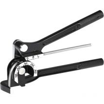 Manueller Rohrbieger, 3-in-1 für 1/4 Zoll, 5/16 Zoll, 3/8 Zoll, 0–180 Grad Rohre, Rohrbieger, Biegewerkzeuge für Kupfer-, Messing-, Aluminium- und