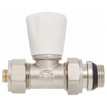 Invena - 16mm pex droite 1/2' Manuels vanne d'entrée de radiateur raccords compression