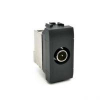 Tv-steckdose art kompatibel mit bticino livinglight ln4202d schwarz - 826n
