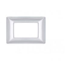 Technopolymer platte joy kompatibel bticino matix am4803gcr 3 module silber chrom - m8003-04