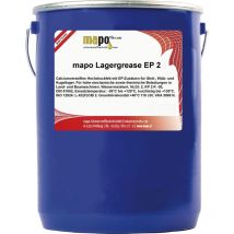 Mapo Lagergrease Ep2 Hochdruckfett, Schmierfett Gleitlager Wälzlager, Hohe Druckbelastung, Calciumverseift, Gelb, 5kg