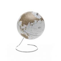 Zoffoli - Mappamondo da Tavolo Cosmo, Metallo, Bianco, Oro, 22x22x32 cm