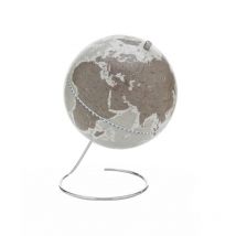 Zoffoli - Mappamondo da Tavolo Cosmo, Metallo, Grigio, 22x22x32 cm