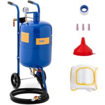 MSW - Máquina de chorro de arena móvil - 40 l - 8,6 bar