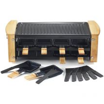 Maquina raclette 8 personas 1200w + grill - kcwood.8rp - kitchen chef -