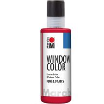 Marabu - Fun&fancy Colore A Base D'Acqper Vetri 80 Ml Ruby Red 038