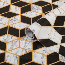 D-c-fix - Marble Geo Stationary Crafts Self Adhesive Film 1.5m x 67.5 cm Vinyl