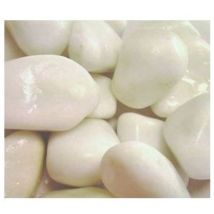 Galet décoratif – Marbre blanc pur 20/40 – 150 Kg – Litrage