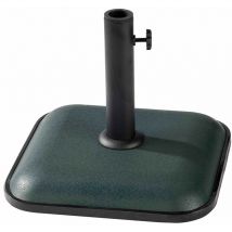Marbueno - Base Parasol Carré Béton 35X35X5,2 cm 11KG Vert Jardin, Piscine, Terrasse 10456