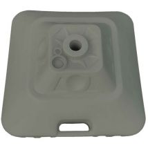 Marbueno - Base Parasol Carré Plastique 45x45x27 cm 30L Blanc Jardin, Piscine 10498