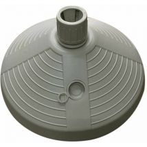Marbueno - Base Parasol Rond 38x38x14 cm 10L Blanc Jardin, Piscine, Terrasse 10502