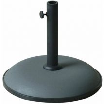 Marbueno - Base Parasol Rond 41,5x35 cm 15KG Gris Jardin, Piscine, Terrasse 10446
