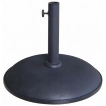 Marbueno - Base Parasol Rond 45x36 cm 20KG Noir Jardin, Piscine et Terrasse 10450
