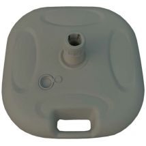 Marbueno - base sombrilla plástico 45x45x14 cm 20l blanco jardin, piscina y terraza 10500