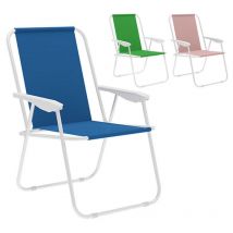 Mb Marbueno - Marbueno Chaise Pliante Acier Assortie Plage et Piscine 59X51X75 cm 10169