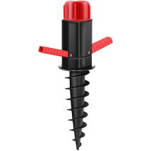 Marbueno - pincho parasol plastico negro 37x6x6 cm playa y jardin 10505