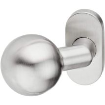 Marchesi - 4126.420.207.s-er-uk Fest Pomello Per Porta In Acciaio Inox, Con Rosetta Ovale