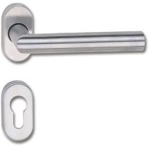 Marc Hesi Maniglia Di Acciaio Inox Ganitur Riga Su Rosetta Ovale | | Con Telaio Tubolare 1 set | Niro | Inox