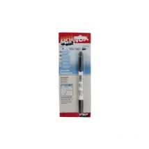 Marcador permandoble punta negro Brinox