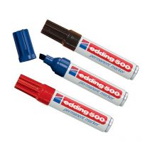 Marcador permanente 500 línea negra 2-7 mm punta biselada Edding Por 10)