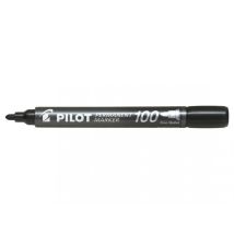Marcador Permanente Redondo Negro Pilot 100 Sca-100-b