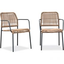 Marceau - Set aus 2 stapelbarenen Gartensesseln - city garden