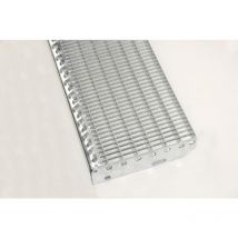 Marche d'escalier en caillebotis galvanisé 800x270mm maille 30/10