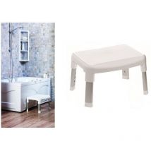 Vitaeasy - marche pied ajustable pour baignoire - Blanc
