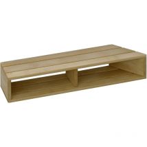 Marche pied pour baignoire Jacob Delafon 50 cm bois