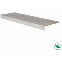 Marche rénovation d'escalier stratifié light grey 1000 x 300 x 56 mm - pefc 70%