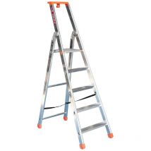 Fimm - Escabeau 5 marches professionnel hauteur plateforme 1,12m alu charge 150kg