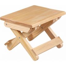 Ersandy - Marchepied pliable en bois massif pour la maison, le jeu, la pêche, le jardin,24x19x17.8 cm