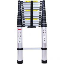 Marchepieds escamotables, échelle Télescopique, Escabeau Telescopique Pliable, Echelle Escamotable en Aluminium, Charge Max 150 kg (4,4M)