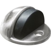 Bodentürpuffer - Bodenplatte ø 45 mm, Anschlaghöhe 17 mm, Messing verchromt
