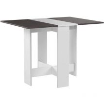 Symbiosis Papillon, Tavolo pieghevole, Bianco ed Effetto Cemento 103/67/28x76x73,4 cm