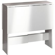 Temahome - Symbiosis Papillon, Tavolo Pieghevole, Bianco 103/67/28x76x73,4 Cm