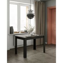 Symbiosis Nice, Tavolo da pranzo, Nero e Cemento 110x70x73,1 cm