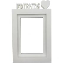 Wellhome - Marco de Fotos de Mesa o Pared / Modelo ''friends'' / Tamaño del marco 24,5x17,5cm para Fotos de 13x18cm / Color blanco